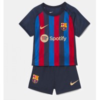 Fotbalové Dres Barcelona Dětské Domácí 2022-23 Krátký Rukáv (+ trenýrky)